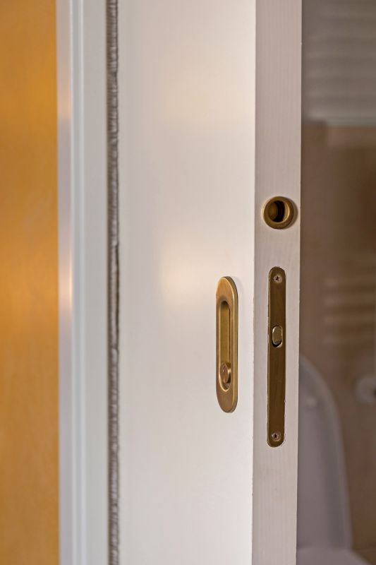 Close-up of Pocket Door Frame